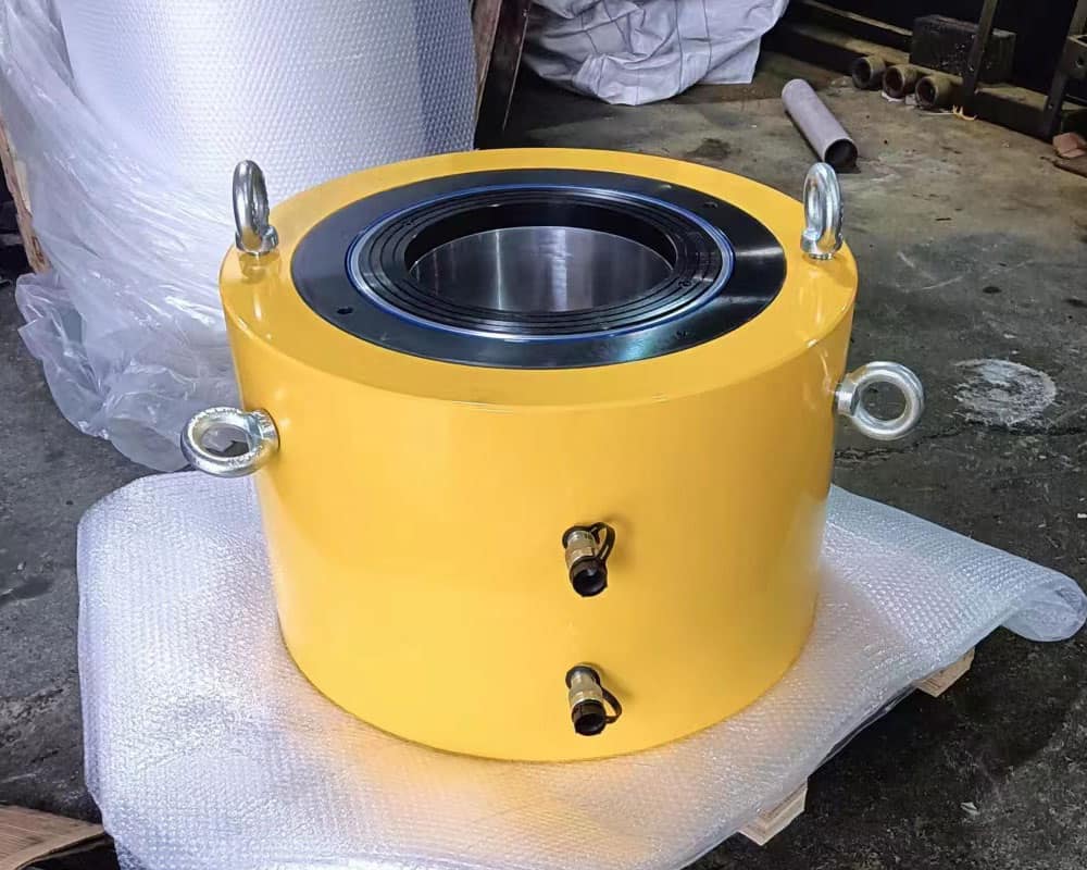 1000 Ton Double Acting Hollow Hydraulic Cylinder