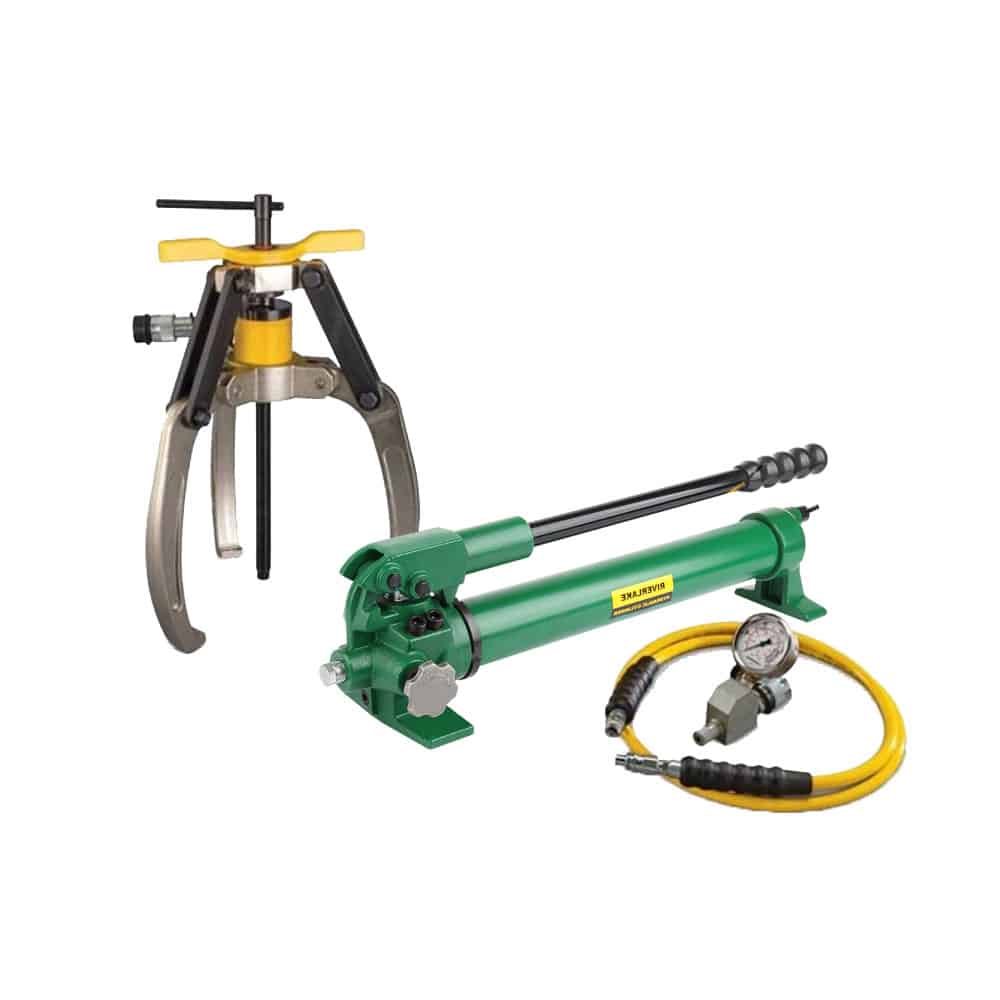 Hydraulic Lock-Grip Puller Set with Hand Pump