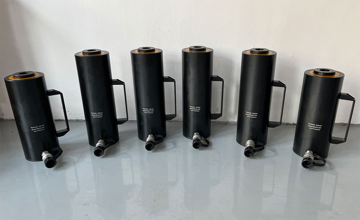 RACH Series,Single Acting Aluminum Hollow PLunger Hydraulic Cylinders