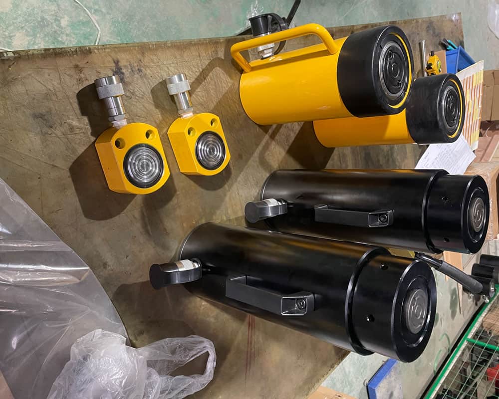 Single Acting Aluminum Lock Nut Hydraulic Cylinders
