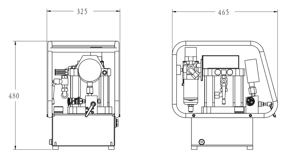 HAP, Pneumatic Bolt Tensioner Pump 2 DIMENSION 7