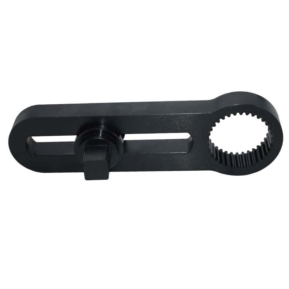 sliding reaction arms (adjustable center distance)