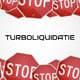 Illustratie met veel rode stopborden en in het midden de tekst: turboliquidatie