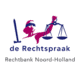 Het logo van de Rechtbank Noord-Holland met als tekst De Rechtspraak