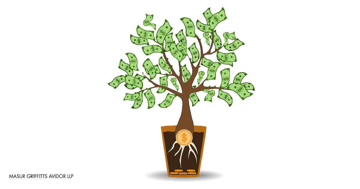 graphic of a money tree