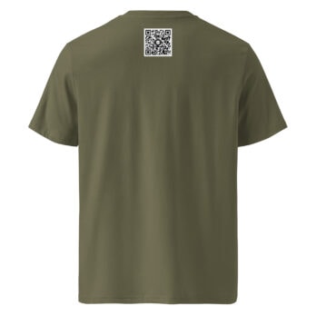 La camiseta unisex Teide Nevado fusiona la tecnología moderna con el estilo del Arte Decorativo al incluir un código QR en la parte superior de la espalda. Sobre un fondo blanco liso, capta la atención sin esfuerzo en cualquier tienda online.