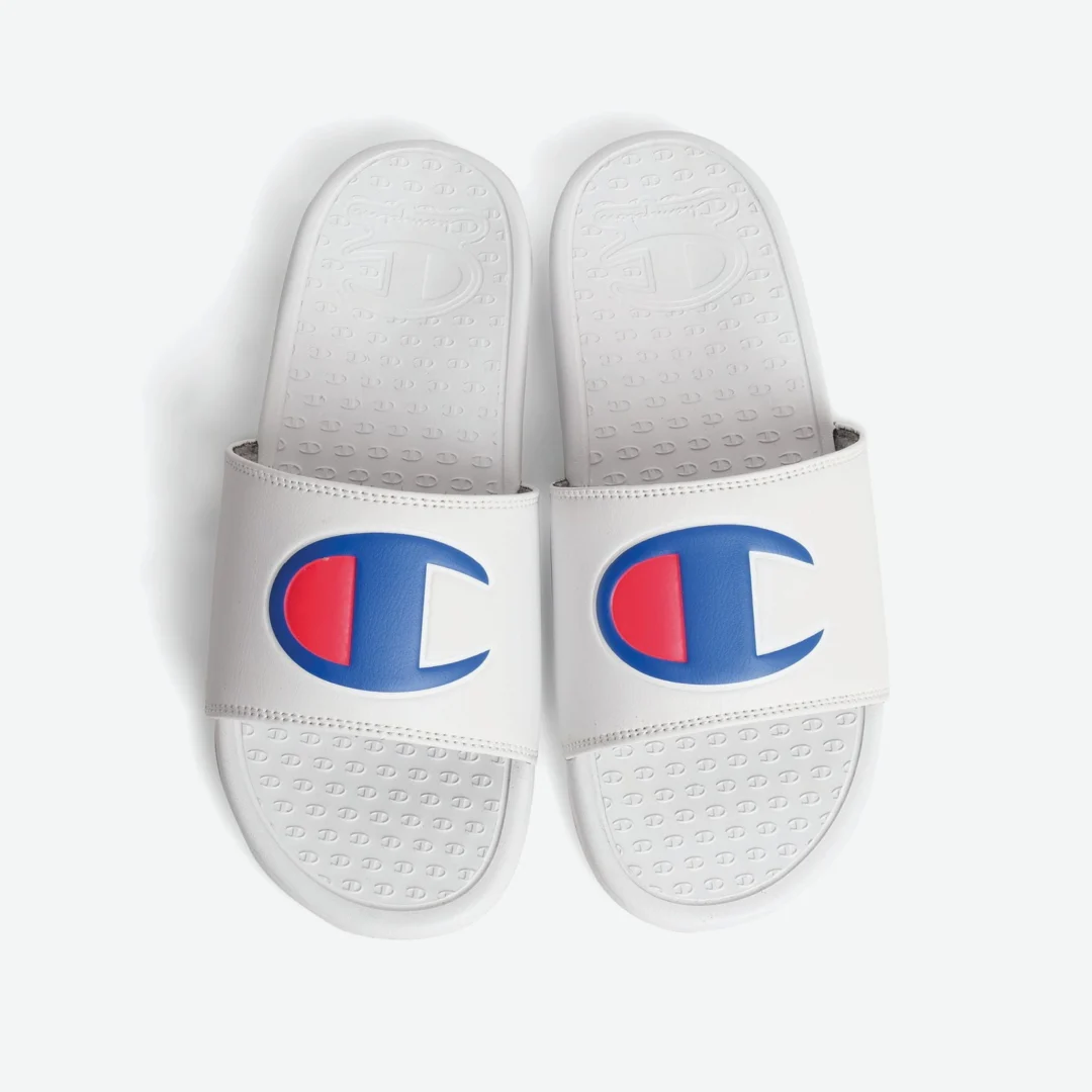 White champion slides mens online