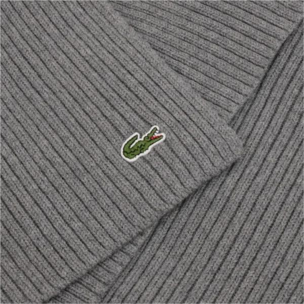 LACOSTE MEN SCARF LIGHT GRAY - Image 3