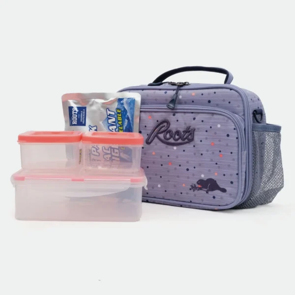 ROOTS - DELUXE INSULATED LUNCH BOX BAG 5 PIECE SET - Image 3