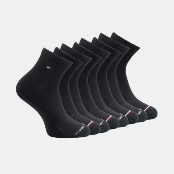 TOMMY HILFIGER MEN'S QUARTER CUT SOCKS 8 PAIRS (7-12 US) - Image 3