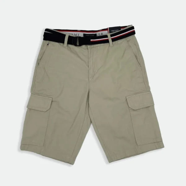 TOMMY HILFIGER MEN BELTED CHINO SHORTS 9" INSEAM