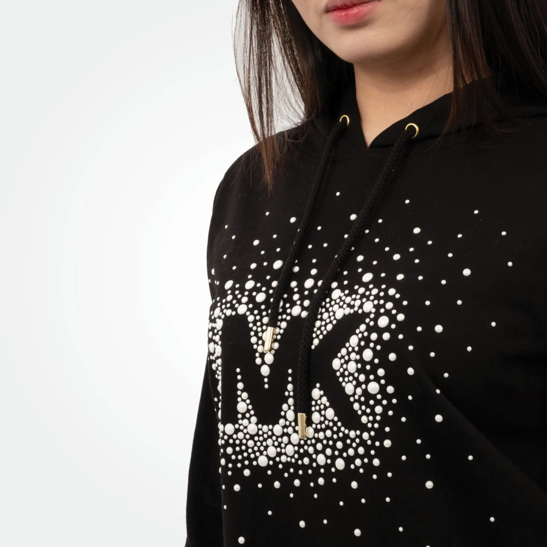 MICHAEL KORS WOMEN S HOODIE DRESS PEARL LOGO WOWSOUQ