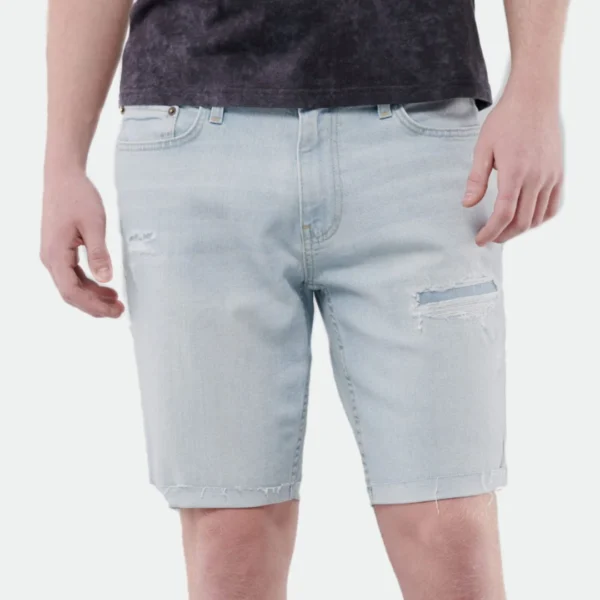 HOLLISTER MEN SKINNY DENIM SHORTS 9"