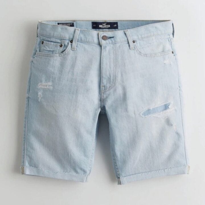 HOLLISTER MEN SKINNY DENIM SHORTS 9" - Image 2