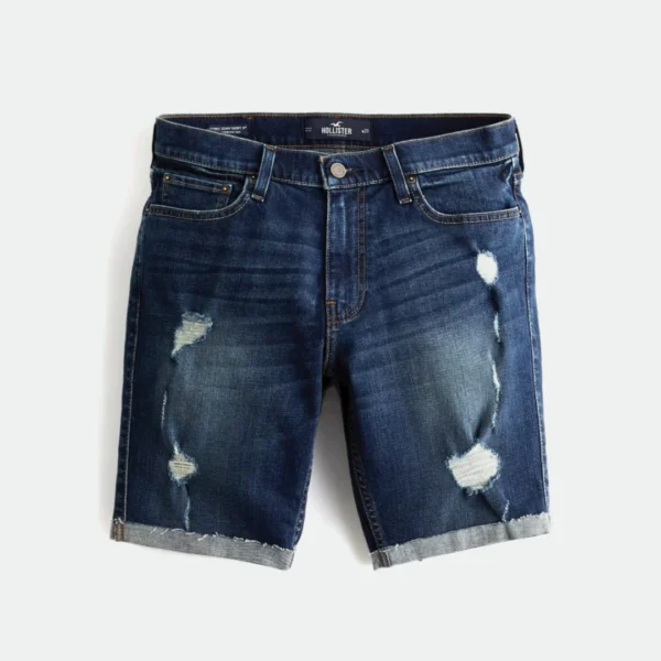HOLLISTER MEN'S SKINNY DENIM SHORTS 9"