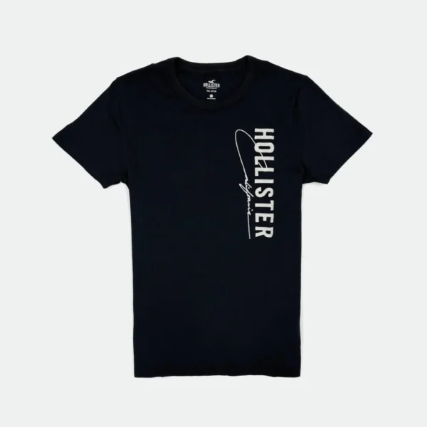 HOLLISTER MEN T-SHIRT BIG APPLIQUE LOGO - Image 3