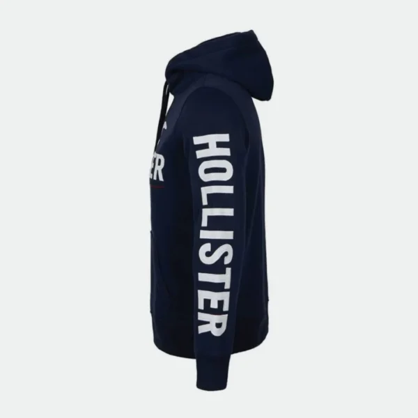 Hollister Men's Hooded Jacket Big Logo Print - Image 3