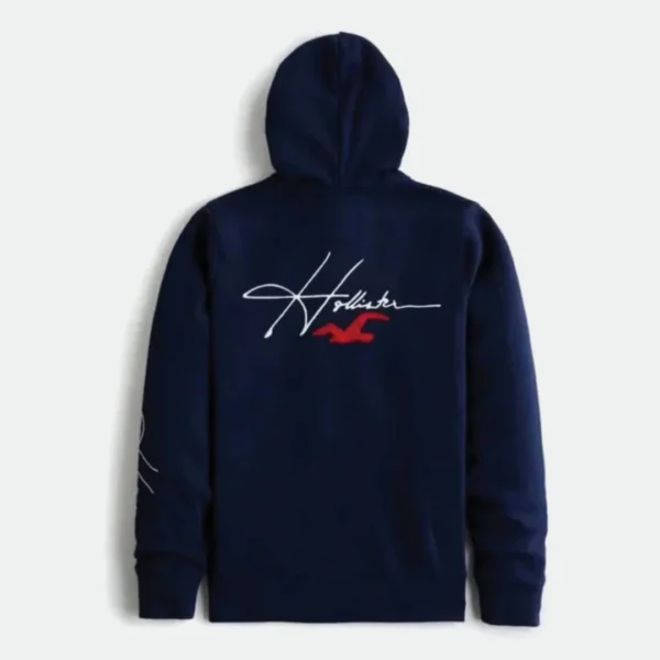 Hollister Men's Hooded Sweatshirt Jacket - Image 2