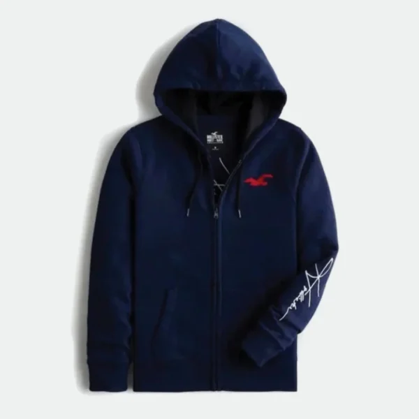 Hollister Men's Hooded Sweatshirt Jacket