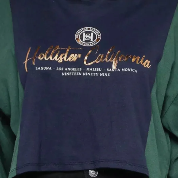 Hollister Hoodie Crop Top Graphic Print - Image 6