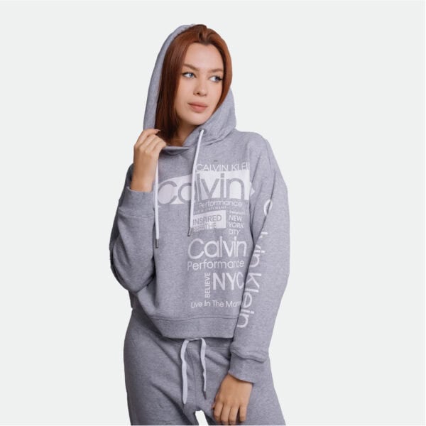 Calvin Klein Women's Hoodie Big Graphic Print Logo