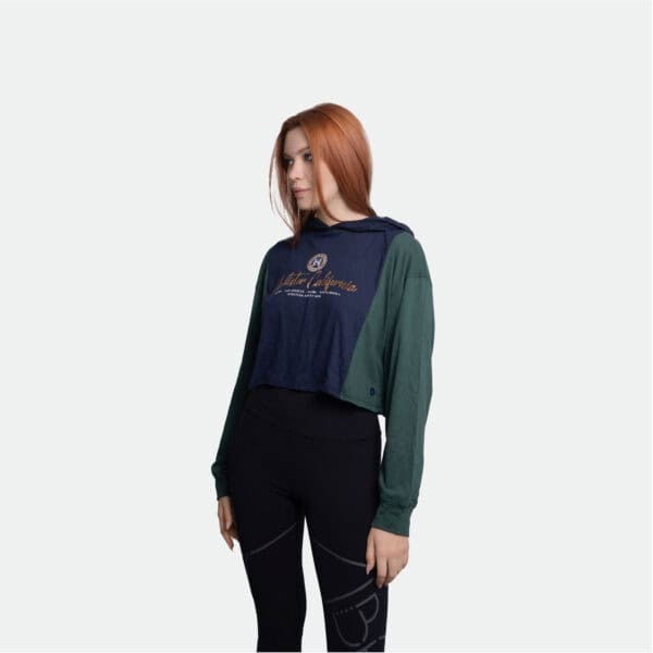 Hollister Hoodie Crop Top Graphic Print - Image 3