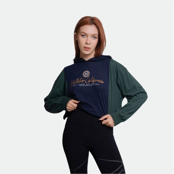 Hollister Hoodie Crop Top Graphic Print - Image 5
