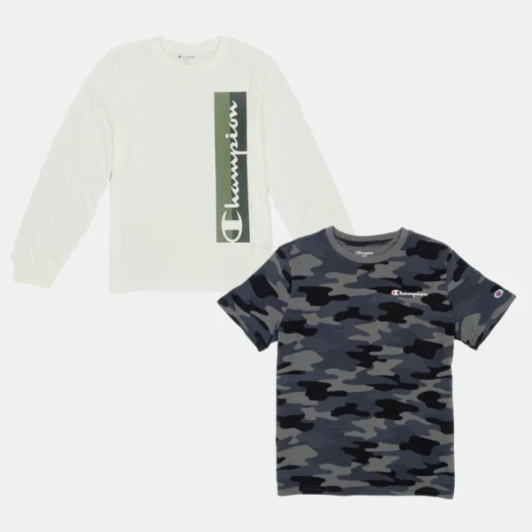 CHAMPION 2 PC SET LONG SLEEVES & T-SHIRT FOR BIG BOYS