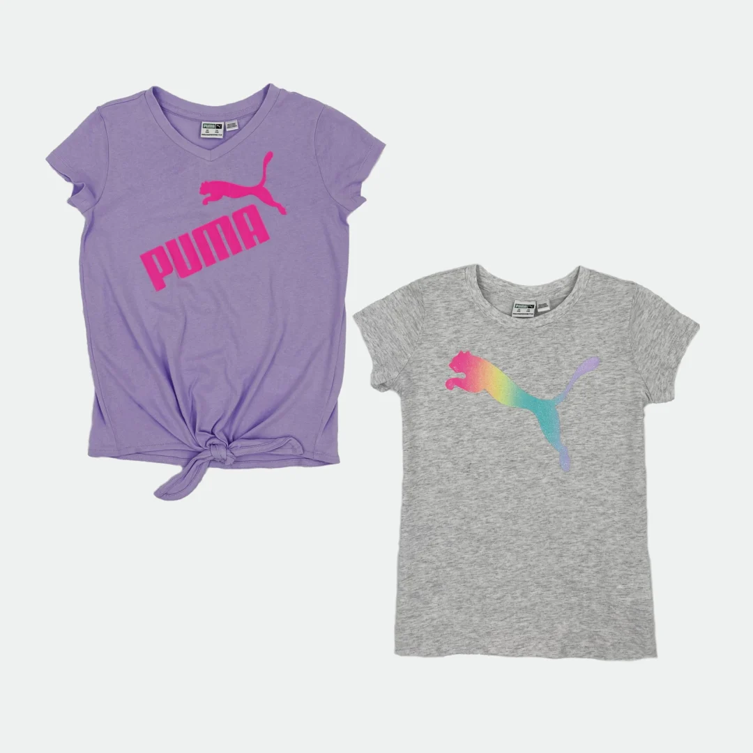 Girls puma t shirt clearance