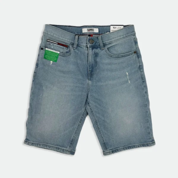 TOMMY HILFIGER MEN STRETCH SLIM DENIM SHORTS TJ FLEX