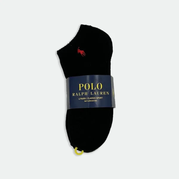 RALPH LAUREN MEN 6 PAIRS ANKLE SOCKS (7-12 US)
