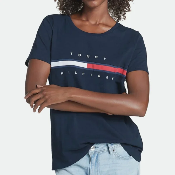TOMMY HILFIGER WOMEN T-SHIRT GRAPHIC PRINT