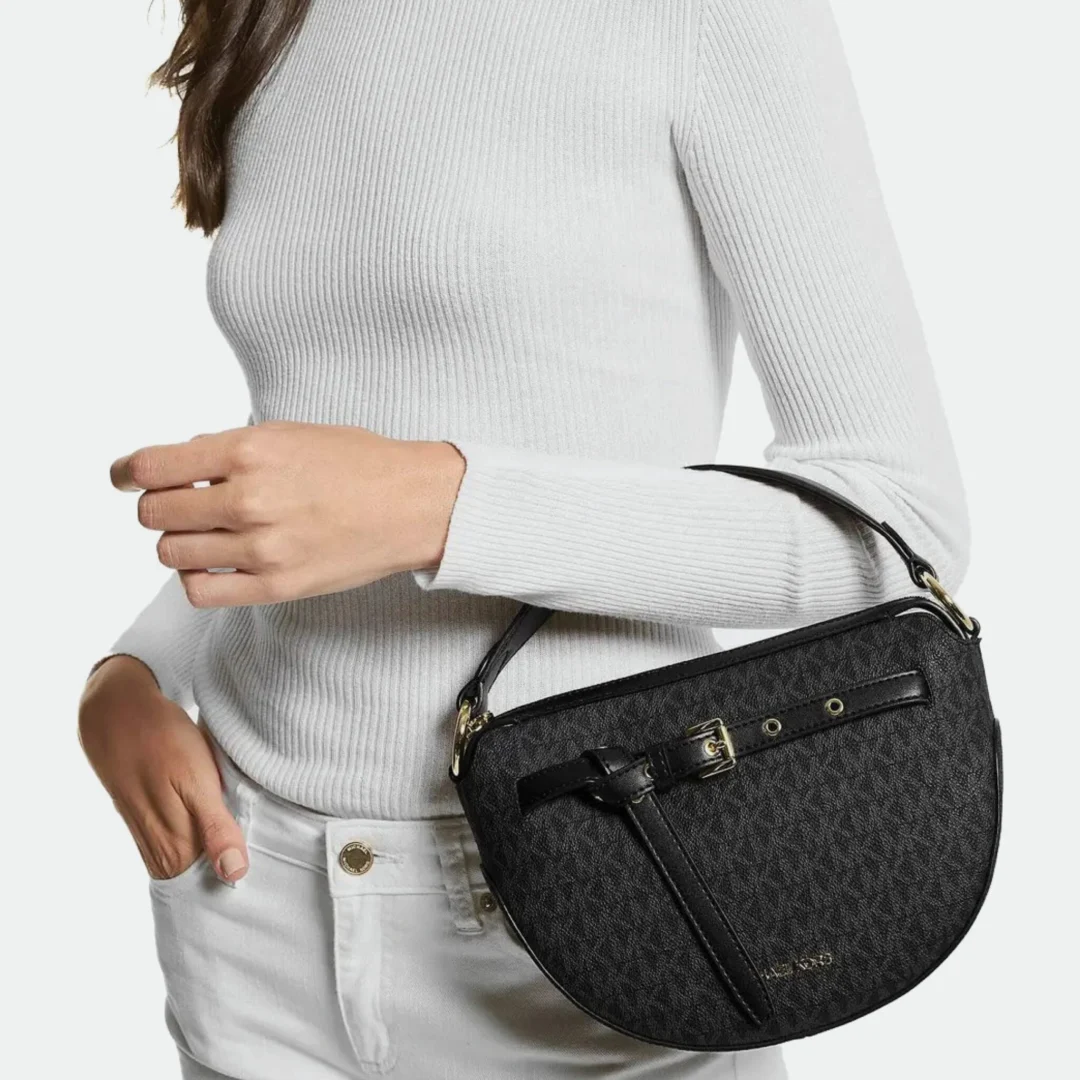 MICHAEL KORS EMILIA MEDIUM HALF MOON SHOULDER BAG WOWSOUQ
