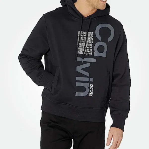 Calvin Klein Men Hoodie Jacket Big Graphic Print Logo