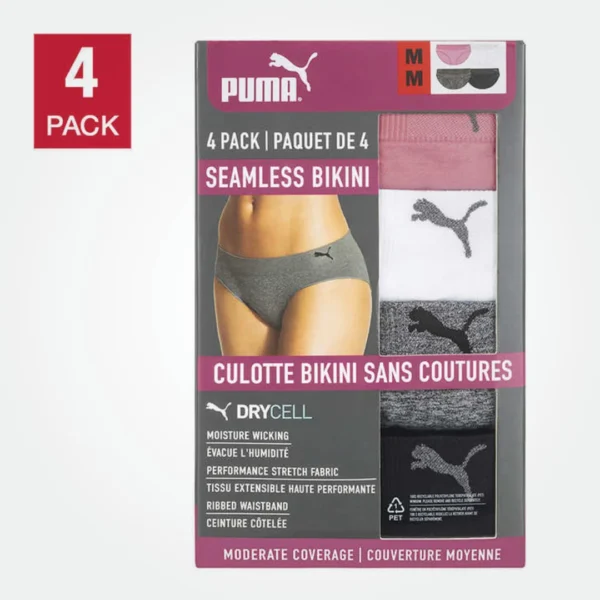 Puma 4 Packs Seamless Bikini