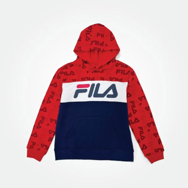 Fila Big Boys Hoodie Sweatshirt Big Logo