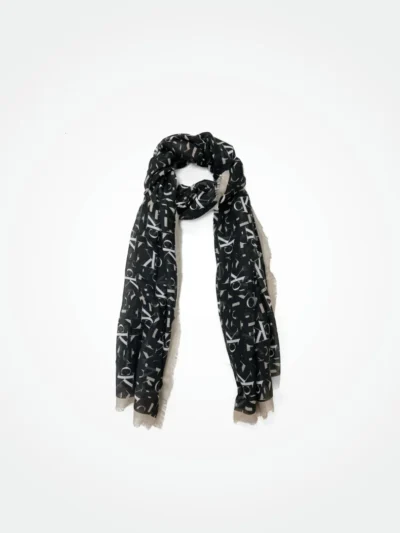 CALVIN KLEIN MONOGRAM LOGO SCARF