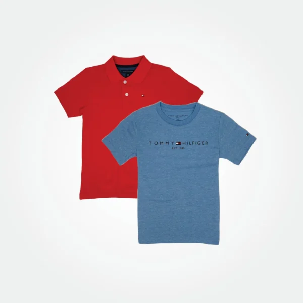Tommy Hilfiger Kids 2 Packs Polo Shirt And T-shirt