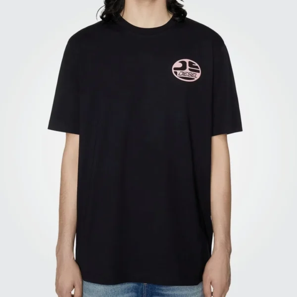DIESEL MENS LOGO PRINT TSHIRT
