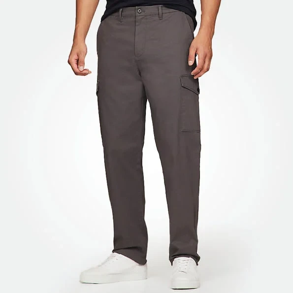 TOMMY HILFIGER MEN'S CARGO CHINO RELAXED STRETCH PANTS
