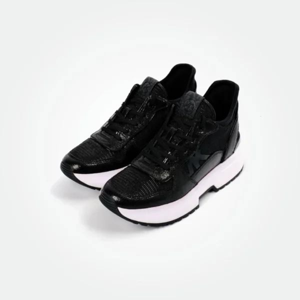 MICHAEL KORS CANVAS MUSE METALLIC LOGO TRAINER - Image 2