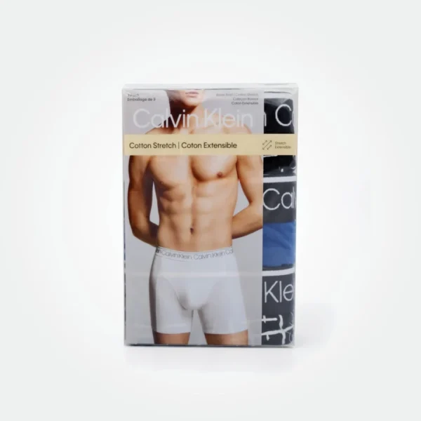CALVIN KLEIN UNDERWEAR COTTON STRETCH MEN'S 3 PACK BOXER BRIEFS