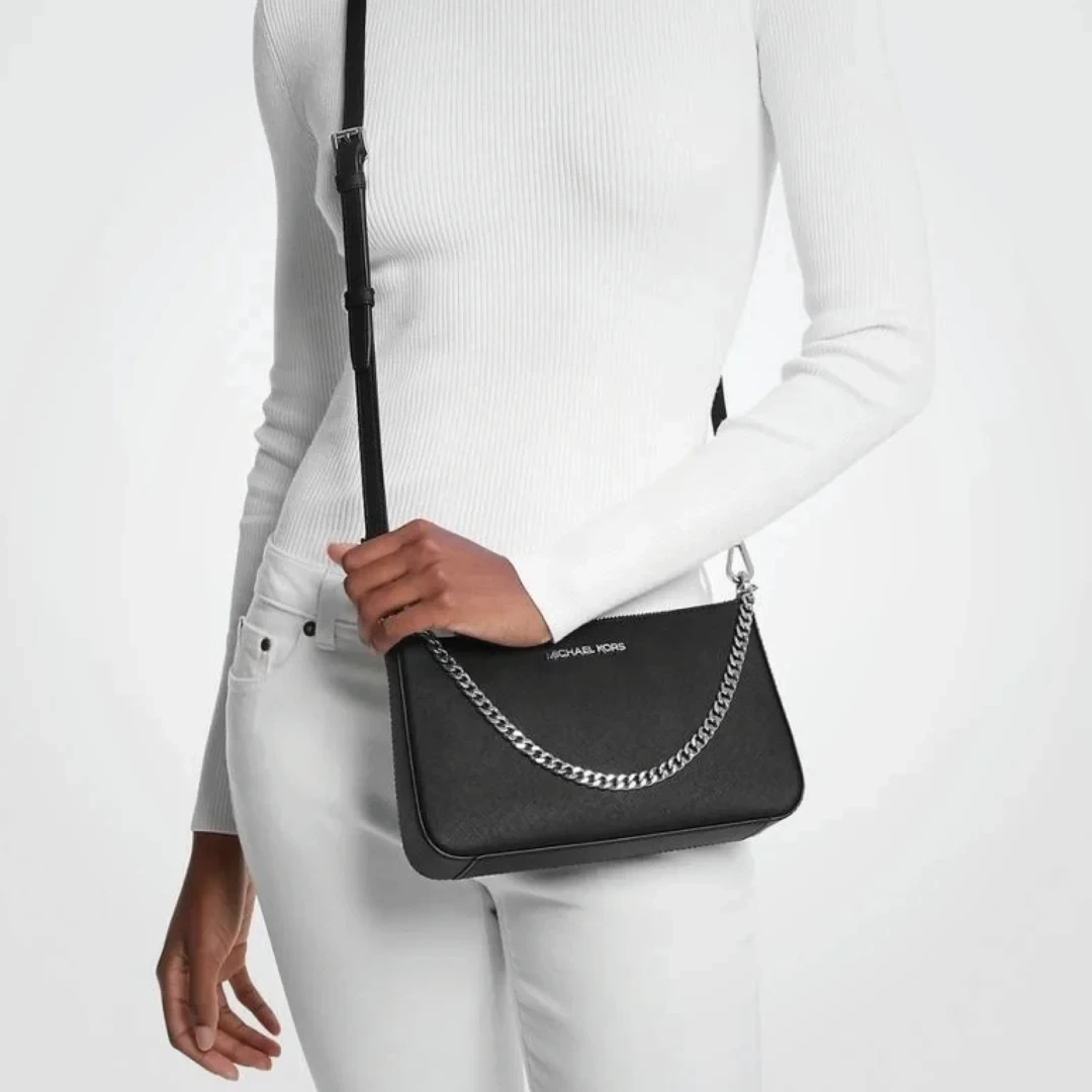 Michael Kors Women s Jet Set Medium Saffiano Leather Crossbody Bag WOWSOUQ