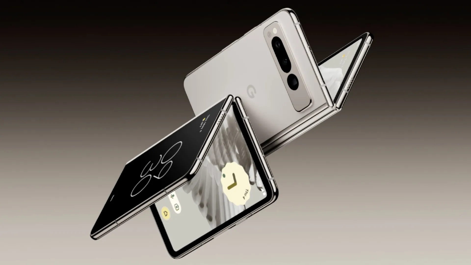 Google Pixel Fold Showcasing Its Foldable Design And Immersive Display.
