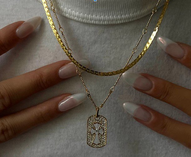 Double Cross Necklace