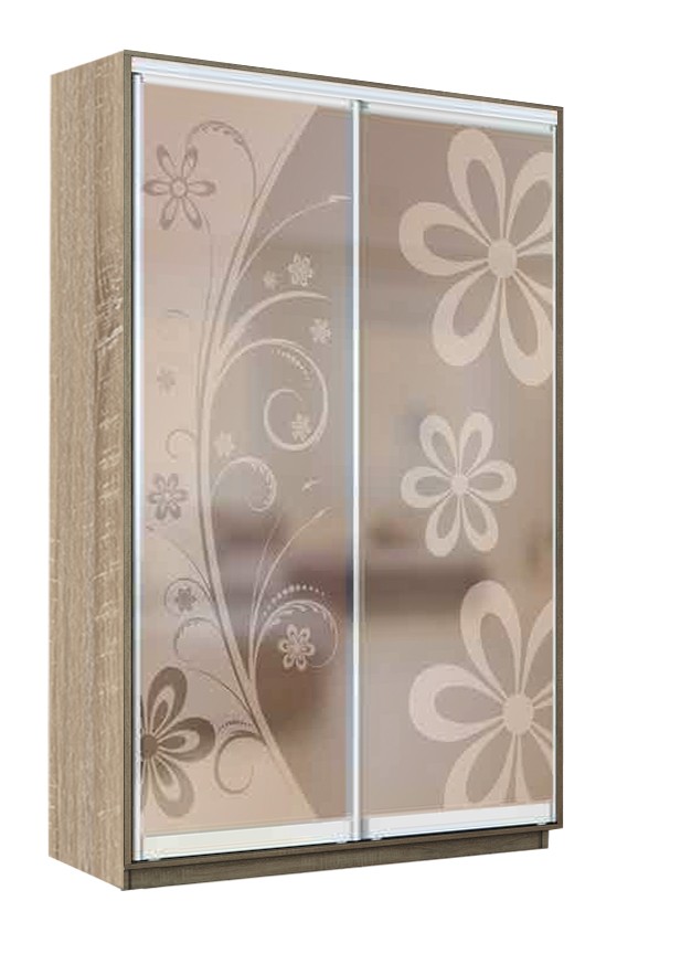 Skapis GT 170-180/60/220 ar gravētiem bronza toņa spoguļiem