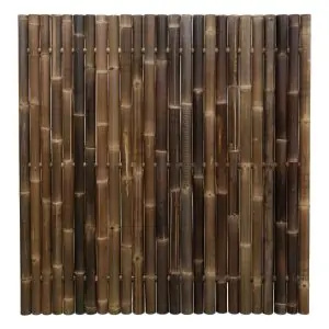 bamboescherm giant zwart 180x180 cm