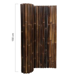 zwarte bamboemat deluxe 180 x 150 cm