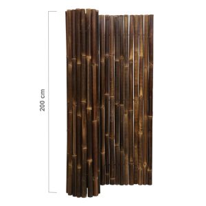 zwarte bamboemat op rol deluxe 180 x 200 cm