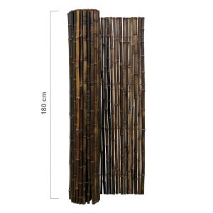 zwarte bamboemat op rol 180 x 180 cm